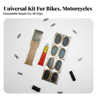 Inner Tube Cold Repair Piece Set Widely Compatible Bike Inner Tube Repair Piece Kit High-Viscosity Glue Vehicle Maintenance Supplies