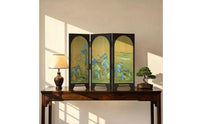 Tabletop Folding Screen Oriental Tabletop Divider Elegant Decorative Ornament for Study, Office, Bookshelf