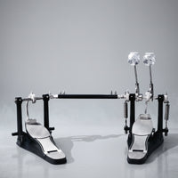 Adjustable Double Bass Drum Pedal Universal Double Kick Pedal Compatible Driveshaft Rod Responsive for Practice Rooms
