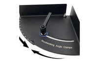 Precise Measurement 45 90 180 Degree Protractor Sturdy Woodworking Angle Clamp Precision Scale Adjustable Angle Clamp Black Finish for Woodworkers, Carpenters, Furniture Making, Wood Cutting