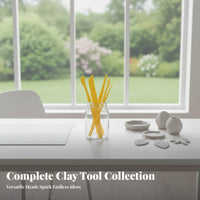 8 Pieces 8-Piece Clay Shaping Tools Reusable Plastic Clay Sculpting Tool Set