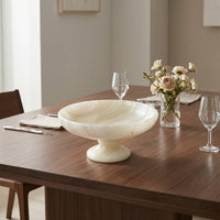 Pedestal Fruit Bowl Modern Fruit Bowl with Pedestal Neutral for Tabletop