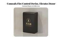 2 Pieces Hollow-out Design Decorative Fire Containment Unit Box Aesthetic and Practical Commercial Fire Containment Unit Enclosure Rolled Rim Craftsmanship Safety Equipment Reach Ory for Interior Designers, Business Owners, Shops, Hotels