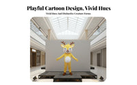 Walkable Design Fullfull-figure Giraffe Costume approachable Face Cartoon Giraffe Outfit long-lasting Construction character Suit for Entertainers, Party Goers, Cosplayers, Theme Parks, Stage Performances, Carnivals, Promotional Events