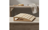 Wooden Sauna Pillow Sturdy Solid Wood Headrest Easy to Maintain Wooden Neck Support