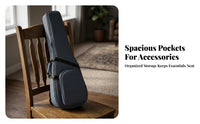 Accessory Compartment Folk Guitar Case Zippered Acoustic Guitar Case Front Pocket Music Gear Lightweight for Travel