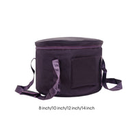 Padded Singing Bowl Bag with Shoulder Strap Oxford-Cloth Crystal Singing Bowl Case Safeguarding Travel Bag with Zipper Portable for Practitioners, Musicians, Performances, Rehearsals
