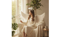 Lightweight Angel Wings with Circlet and Wand Fluffy Angel Costume with Wings Celestial Costume Set Celestial for Stage Performances