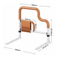 Fall Protection Stand Assist Bed Rail Anti-Slip Grip Adjustable Bed Safety Handle Installation-Tool-Tool-Less for Disabled Women