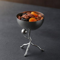 Fruit Tray Stand Modern Fruit Bowl Stand High-Gloss Tableware for Homeowners, Dining Table, Living Room