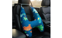 Soft Neck and Head Support Pillow Padded Car Head Support Pillow Comfortable Headrest Ergonomic for Travelers