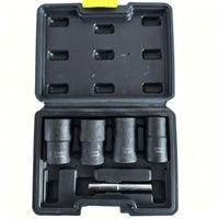 5 Pieces Nut Extractor Socket Set Impact-Grade Nut Extractor Set Universal Bolt Remover Kit for Mechanics, Hobbyists