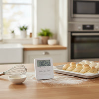 Digital Kitchen Timer Large Digital Screen Display Timekeeper Timer Built-in Stand for Students, Teachers, Cooking, Learning, Office