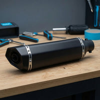 51mm Motorcycle Exhaust Muffler Performance Slip-on Muffler Heat-Resistant Motorcycle Exhaust with Mounting Hardware Rustproof for Motorcyclists, Custom Build
