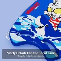 Swimming Kickboard Beginner Easy-to-Use Board Buoyant Cartoon Kickboard for Children, Beginners, Water Park, Beach, Lake