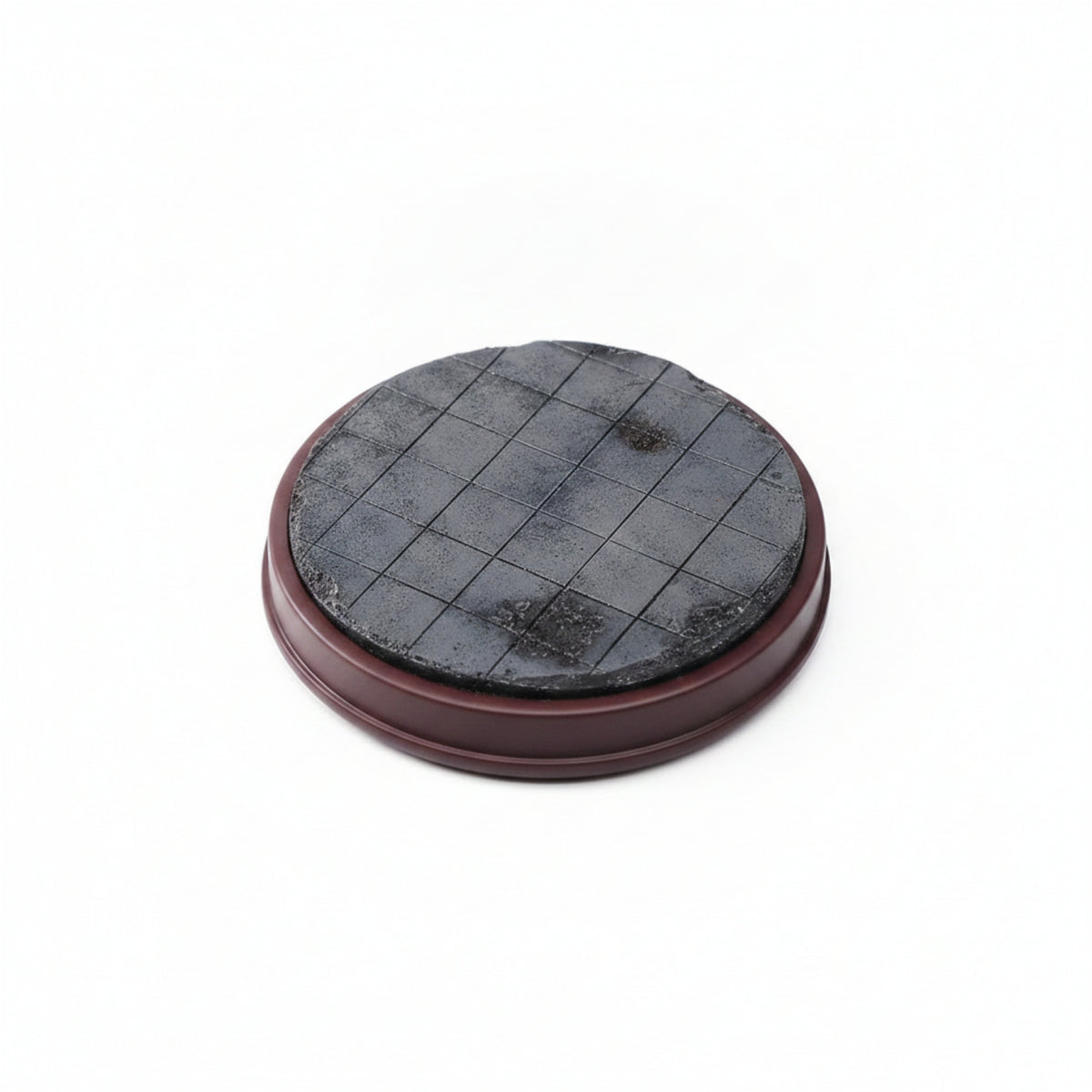 Flat Top Brown Rim Figure Stand Hobby Decor Miniature Scene Base for Model Cars