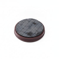Flat Top Brown Rim Figure Stand Hobby Decor Miniature Scene Base for Model Cars