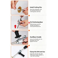 Guided Pipe Cutting Guide Easy Internal Pipe Cutter Clean Tool Manual for Plumbers, Diyers