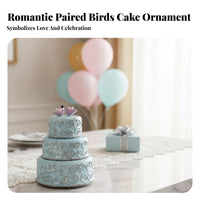 Cake Shaped Jewelry Container-Tier Wedding Cake Figurine Zinc Alloy Enamel Jewelry Box for Brides, Couples, Anniversary, Bridal Shower