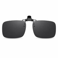 Lightweight Flip up Snap-on Sunglasses Rectangular Eyewear Accessory