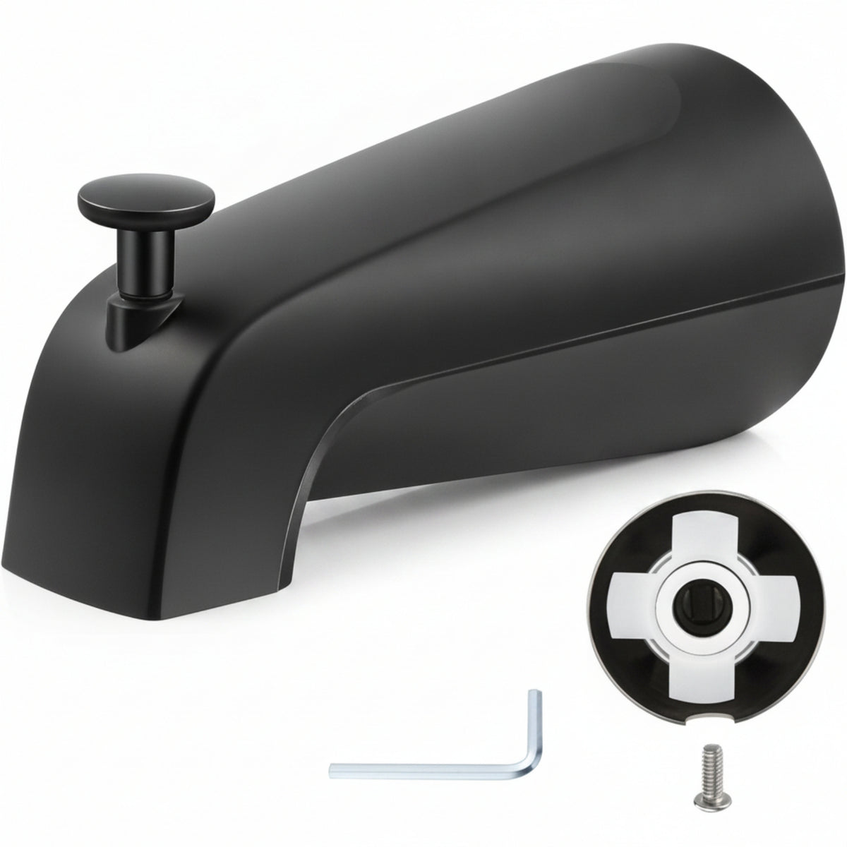 Tub Spout with Diverter Zinc Alloy Bathroom Fixture Metal Construction