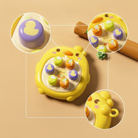 Button Board Early Learning Sensory Fidget Toy with Hanging Cord Handheld Tactile for Toddlers, Stroller, Car Seat