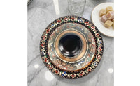Copper Sugar Bowl Matching Tray Copper Sugar Dish Seasoning Container Bell-Shaped Storage Jar Antique Design