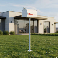 American Design Standing Mailbox Rainproof Mailbox Post Box Large Capacity House Number Display for Yard, Villa
