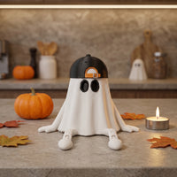 specters Figurine with Baseball Cap Spooky Dangling Leg Funny Halloween Decor for Collectors, Tabletop, Desk