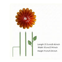 Foliage Accents Metal Bird Bath Stake Ground Insert Bird Bath Stake Slender Pollinator Water Station Decorative
