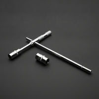 Car Tire Changing Tool Ergonomic Handle Telescopic Lug Wrench Compact Storage