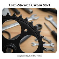 Single Speed Crankset Sturdy Construction Bike Chainring Crank Bar Right Side Crankset High Strength Square Taper Crank Bar Set