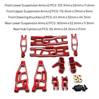 1/8 Scale RC Car Shock Absorption System Kit Precision Engineering    Direct Replacement Chassis Components For