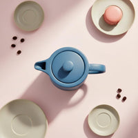 Mini Condiment Dish Macaron Hues Porcelain Condiment Bowl Handled Ceramic Sauce Dish Matte Finish for Restaurants, Sushi Night