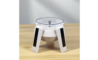 Solar Powered Display Stand 360 Degree Rotating Turntable with Clear Plate Rotating Display Stand Motorized Compact for Jewelers