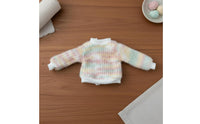 Colorful Knit Doll Front Zip 20cm Doll Sweater for BJD Hobbyists