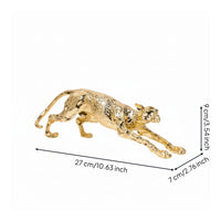 Leopard Sculpture Sleek Leopard Statue Elegant for Office, Art Collectors