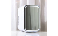 Hot and Cold Mode Cosmetic Refrigerator Removable Shelf Beauty Care Fridge Dual Power Mirror Door Mini Fridge Compact Size for Women, Car, Dressing Table, Bedroom, Office
