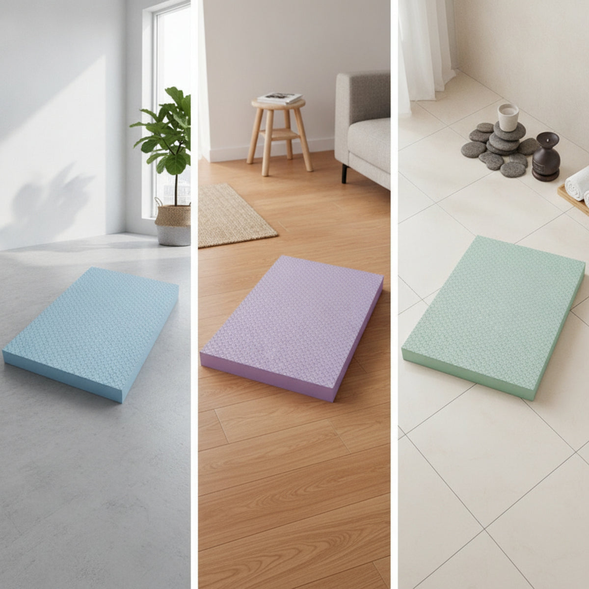 Exercise Stability Cushion Anti-Slip Stability Cushion Thick Foam Mat for Athletes, Yogis, Home Workouts, Stretching and Flexibility Routine