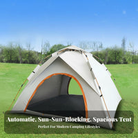 Sun Protection Automatic Quick-Setup Tent Mesh Instant Instant-Expand Tent Ventilated Portable Shelter Good Ventilation for Families, Backpackers, Hiking, Travel, Beach, Fishing Trips