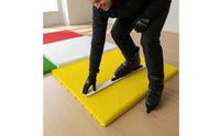 Rectangular Plastic Bristle Ski Mat Yellow Ski Practice Mat