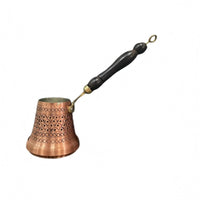 Copper Cezve Tinned Inside Turkish Coffee Pot Copper Coffee Pot Tin Lined Cookware Metal Hanging Loop for Direct Flame