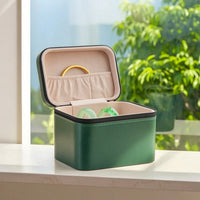 Zippered Bangle Organizer Box Compact Bangle Storage Box Portable Bracelet Organizer Safeguarding for Travelers