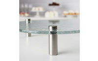 Polished Edges Water Wave Texture Stand Easy to Clean Acrylic Dessert Riser Long-Lasting Clear U-Shaped Stand Stackable Design for Bakers, Caterers, Retailers, Wedding, Buffet, Party