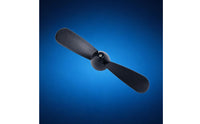 Rounded Blades Kayak Propeller Blade Replacement Two-Blade Propeller Accessory Marine Gear Black