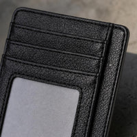 Compact PU Leather Card Holder Wallet for Women, Multi-Card Slots, Anti-Demagnetization