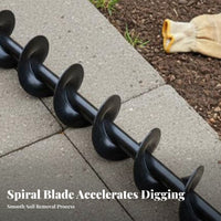 Time and Labor Saving Spiral Ground Drill Bit High Effectiveness Auger Drill Bit Blade for Gardeners, Farmers, Farm, Orchard, Flower Beds