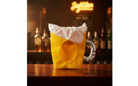 Eye-Catching Beer Mug Hat Three-Dimensional Beer Mug Party Hat Soft Costume Accessory Funny for Partygoers, Adults, German Beer Festival, Halloween, Photo Booths