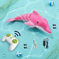 Remote Control Dolphin Boat Reusable Remote Control Animal Boat Realistic Design RC Dolphin for Bathtub