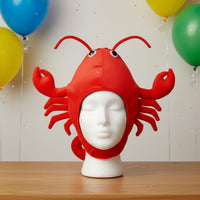 Photo Prop Crustacean Hat PP Cotton Filled Soft Crab Headgear Soft Feel Novelty Headwear Adorable for Performance